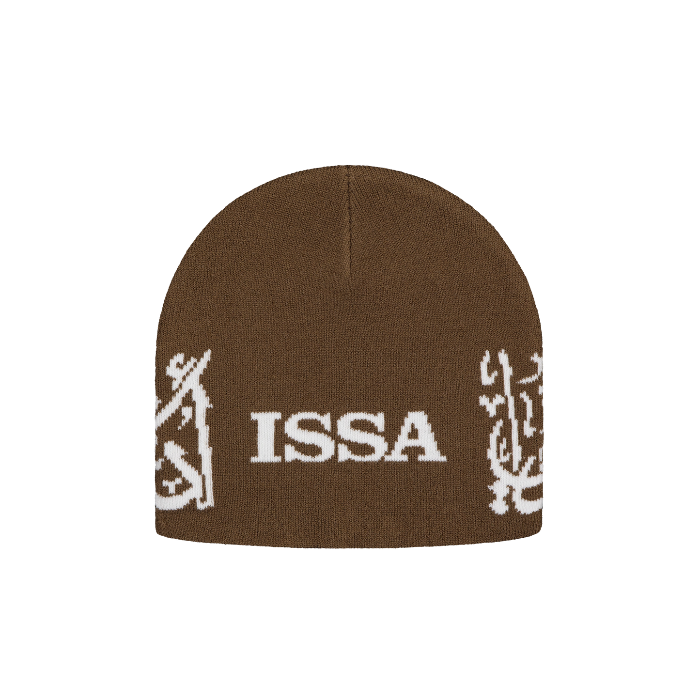 ISSA - BROWN/WHITE BEANIE