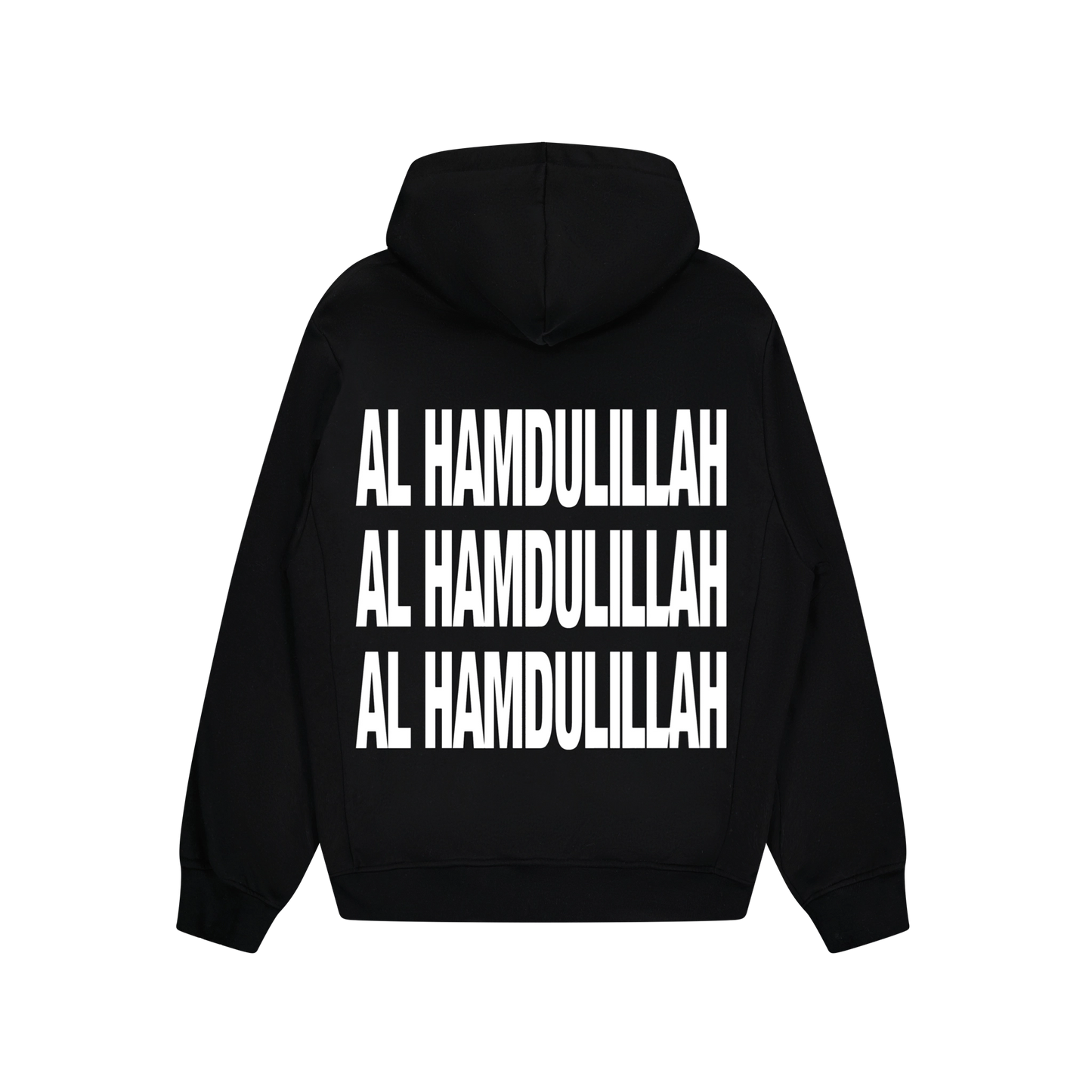 AL HAMDULILLAH - BLACK/RED HOODIE