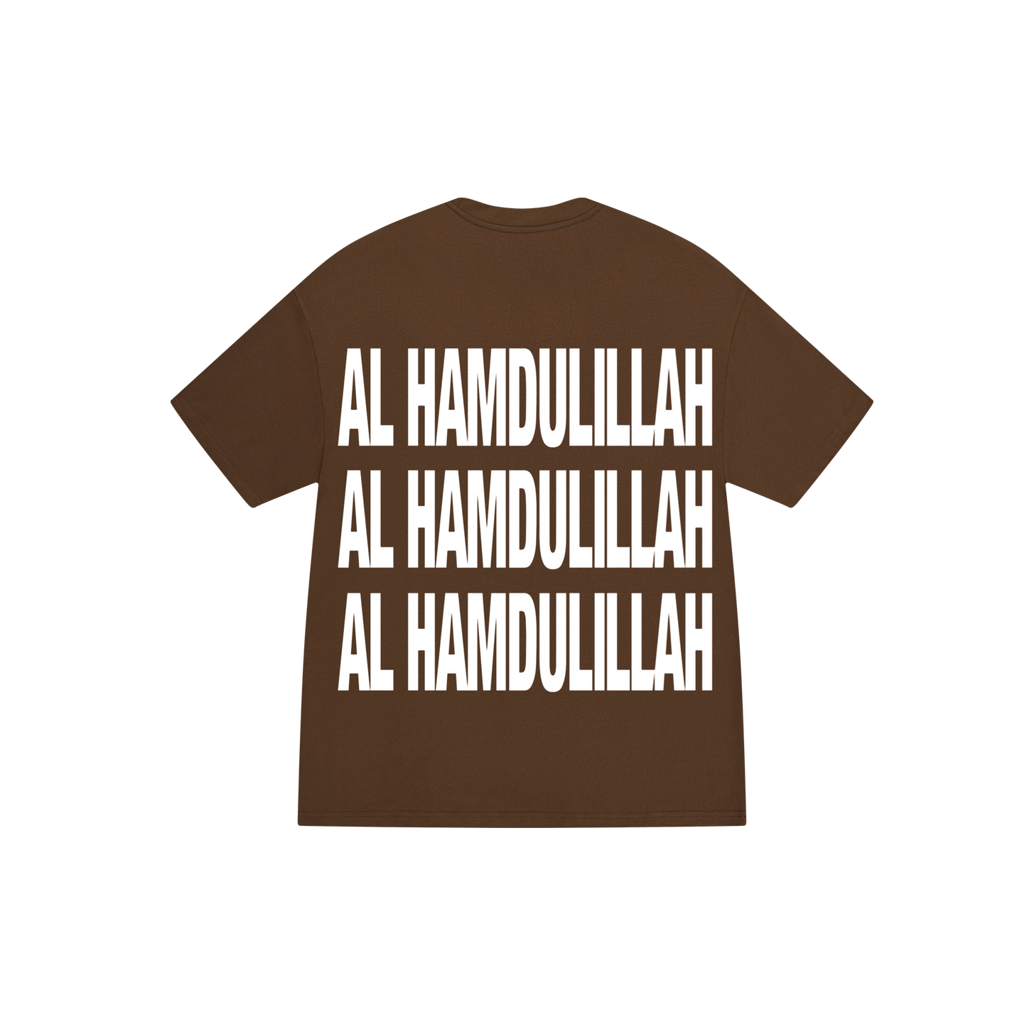 AL HAMDULILLAH - BROWN/BW TEE