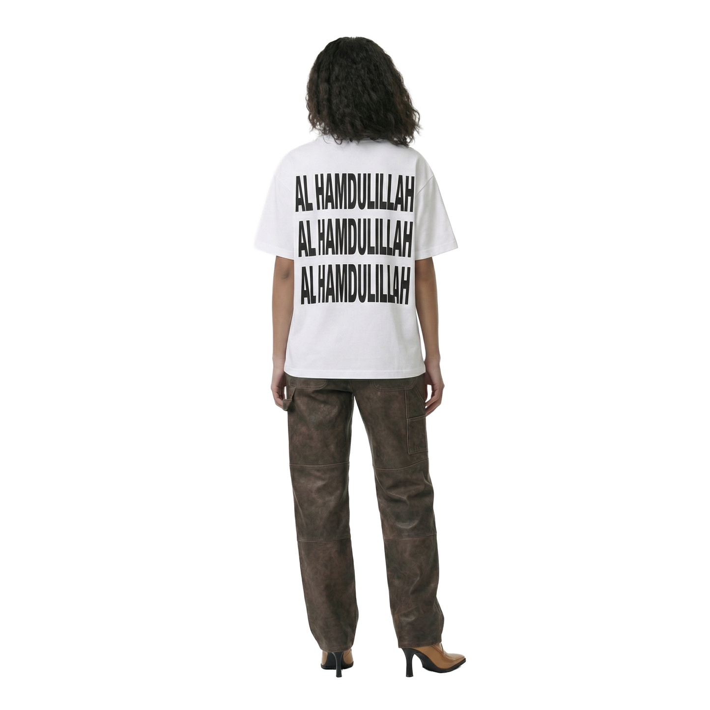 AL HAMDULILLAH - WHITE/BW TEE