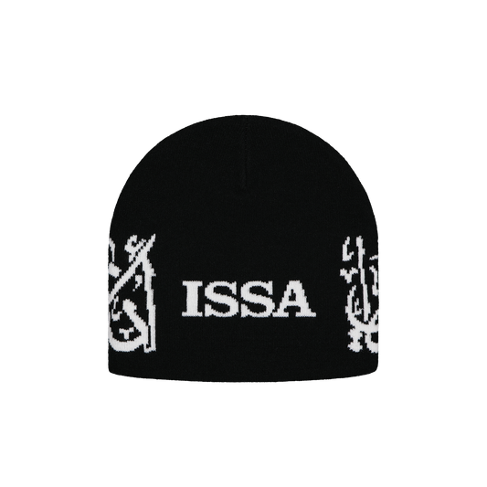 ISSA - BLACK/WHITE BEANIE