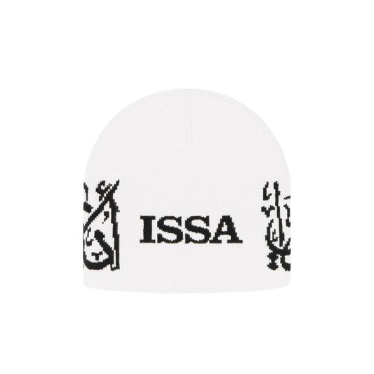 ISSA - WHITE/BLACK BEANIE
